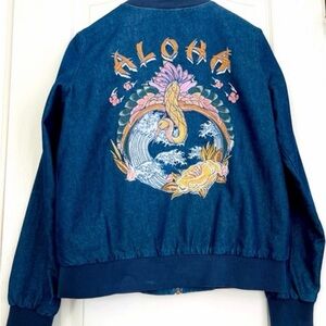 Denim Graphic jacket